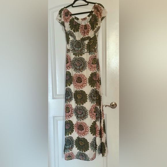 LOFT Floral Off the Shoulder Lined Maxi Dress - Picture 5 of 8